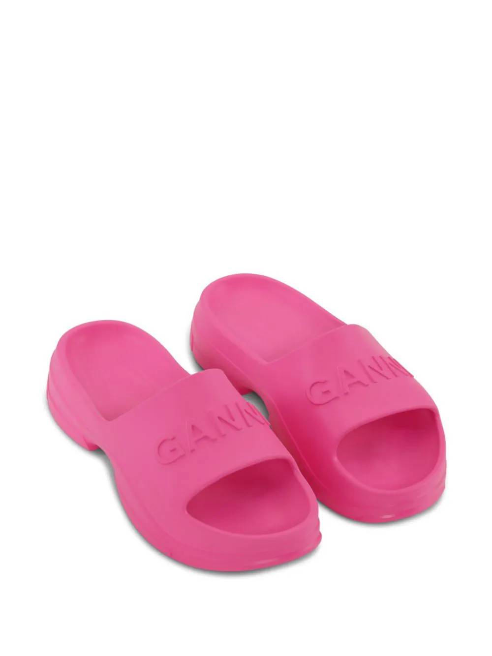 GANNI S2434 Woman Shocking pink Flat shoes - Zuklat