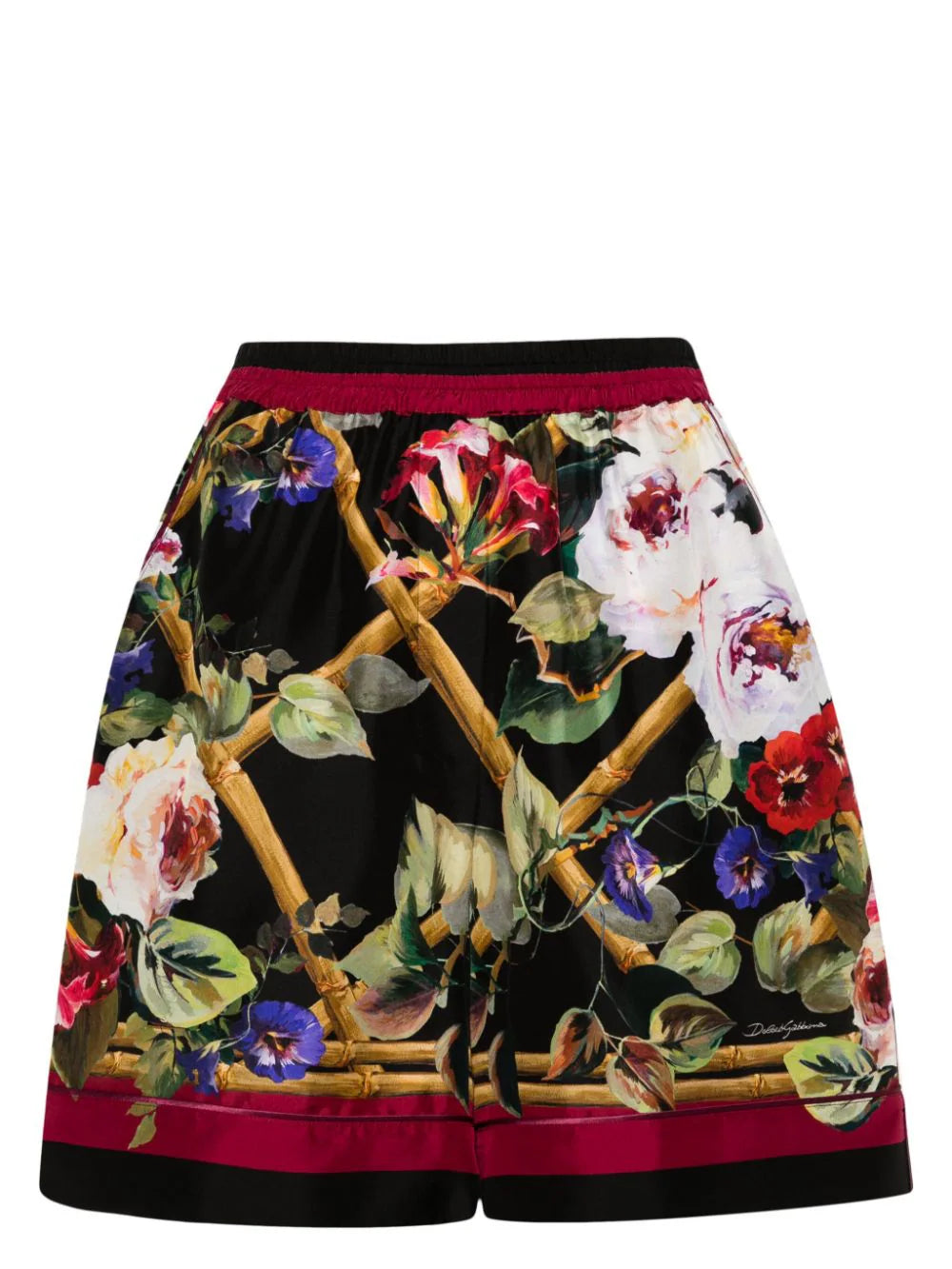 Dolce & Gabbana FTAM7T Woman ROSETO CON GRECA Shorts - Zuklat