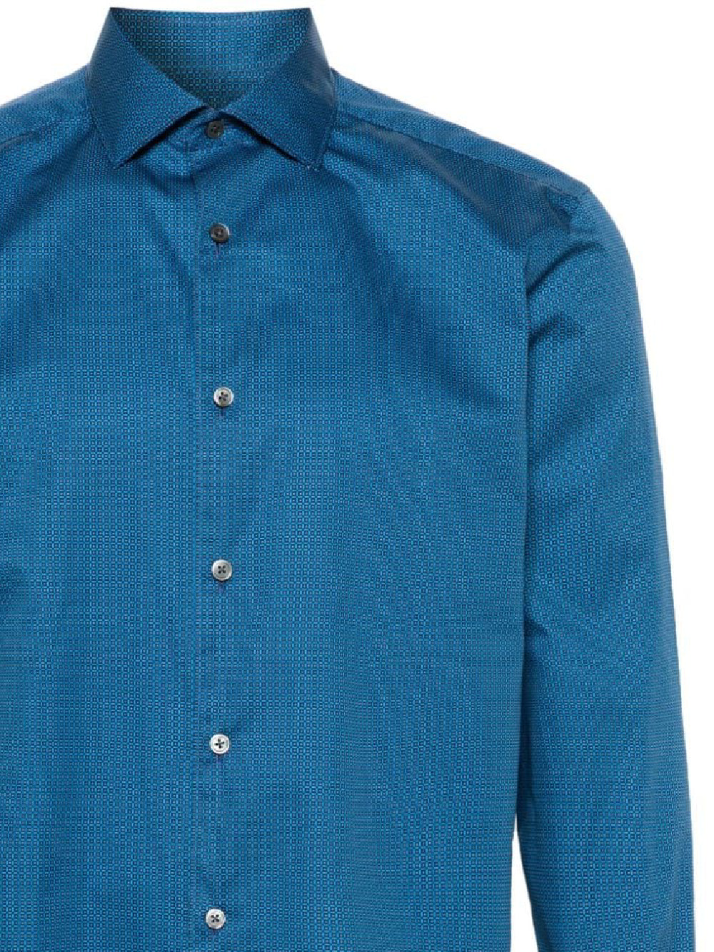 ZEGNA UDX06A7-SRF5 Man Blue Shirts - Zuklat