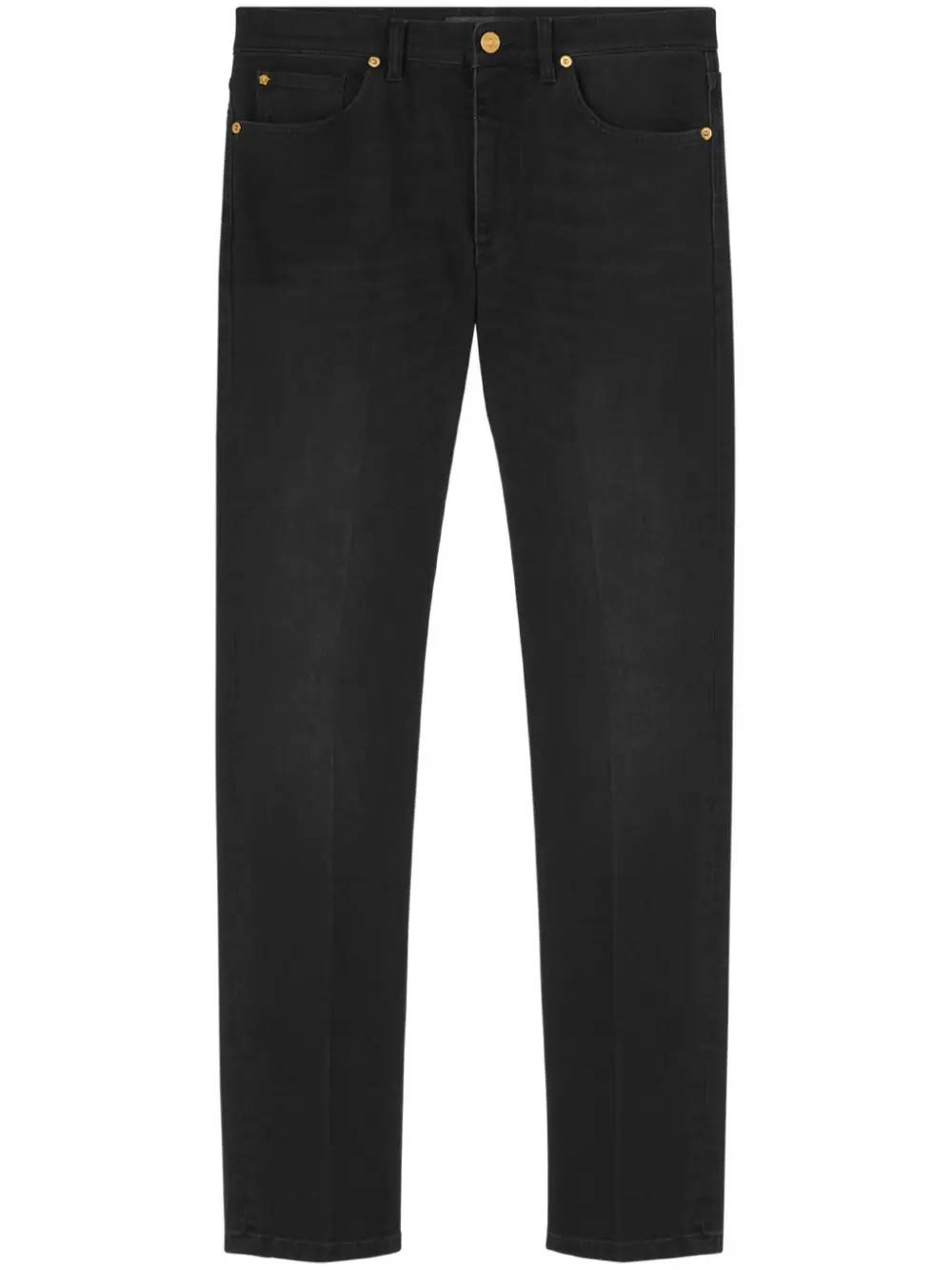 Versace 1013886 Man Faded Washed Black Jeans - Zuklat