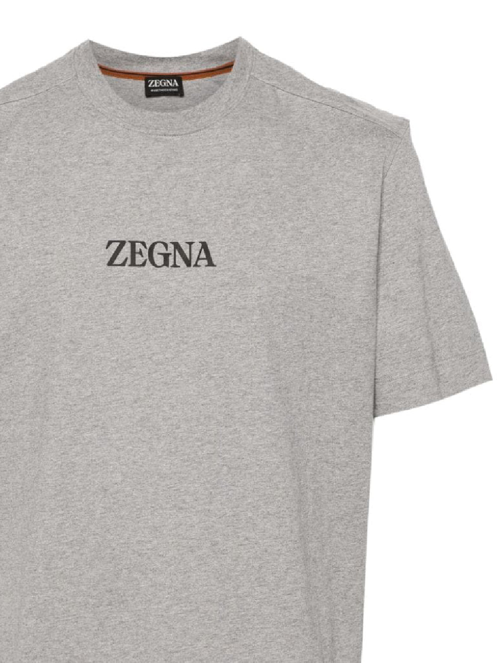 ZEGNA UD364A7-D777 Man Grey T-shirts and Polos - Zuklat